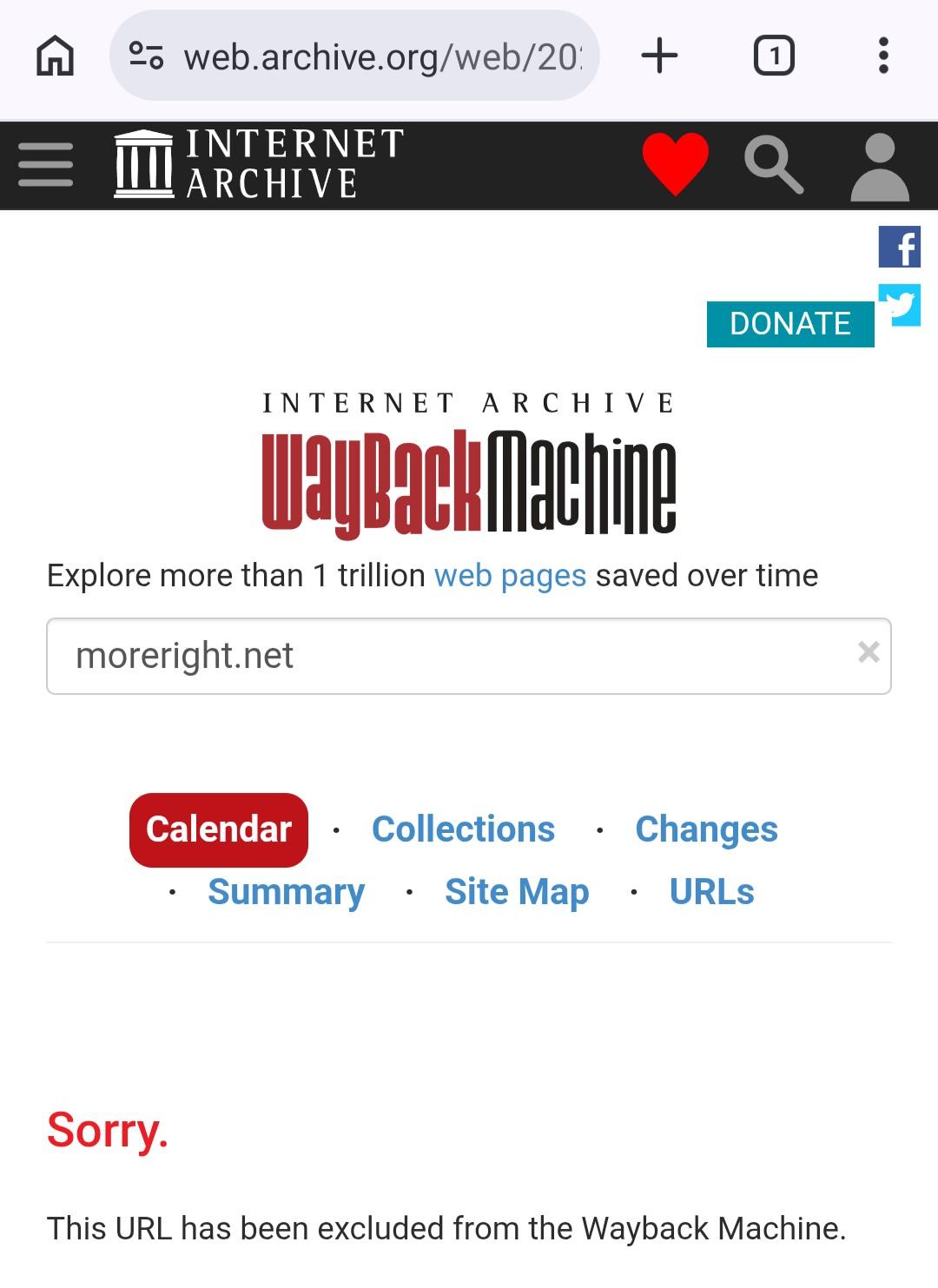 Internet Archive Wayback Machine
[In search bar:] moreright.net

Sorry.
This URL has been excluded from the Wayback Machine.